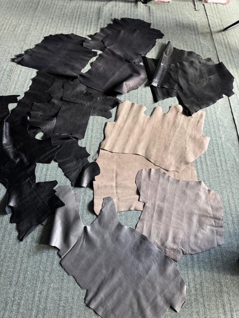 Losse vellen leer, Hobby en Vrije tijd, Ophalen, Zo goed als nieuw, Leer of Kunstleer, 30 tot 120 cm