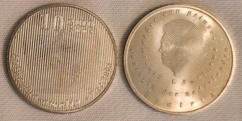 Nederland €10 – Geboortemunt – Zilver, Postzegels en Munten, Munten | Nederland, Koningin Beatrix, Euro's, Ophalen of Verzenden
