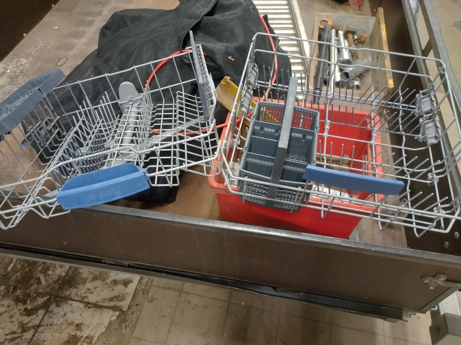 Bosch vaatwasser lade korven met bestekbakje, Witgoed en Apparatuur, Ophalen of Verzenden, Gebruikt