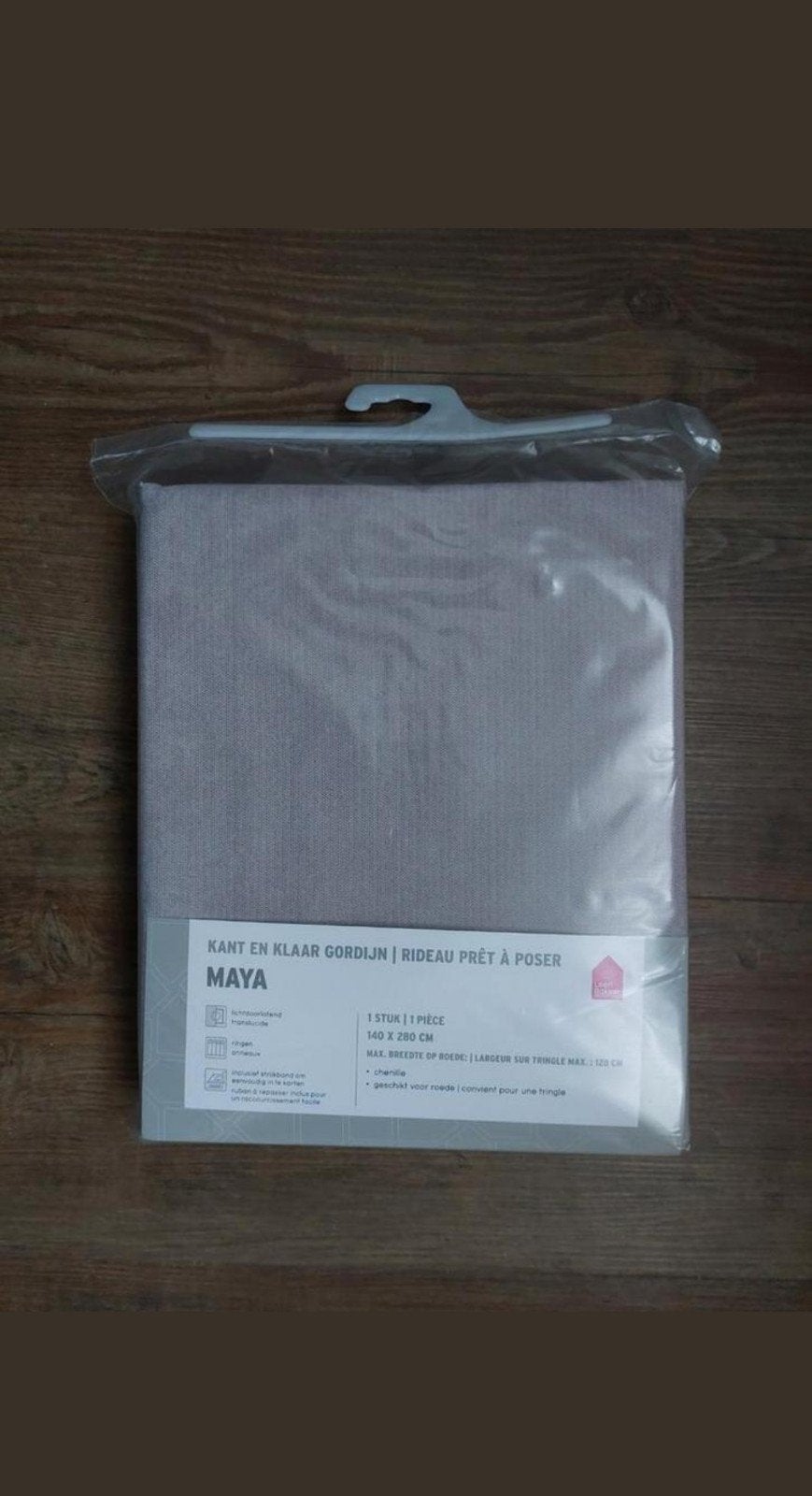 Gordijnen oud roze;"Maya". Kant&klaar. B=140cm. L=280cm, Ophalen, 280 cm, Nieuw, Gordijn