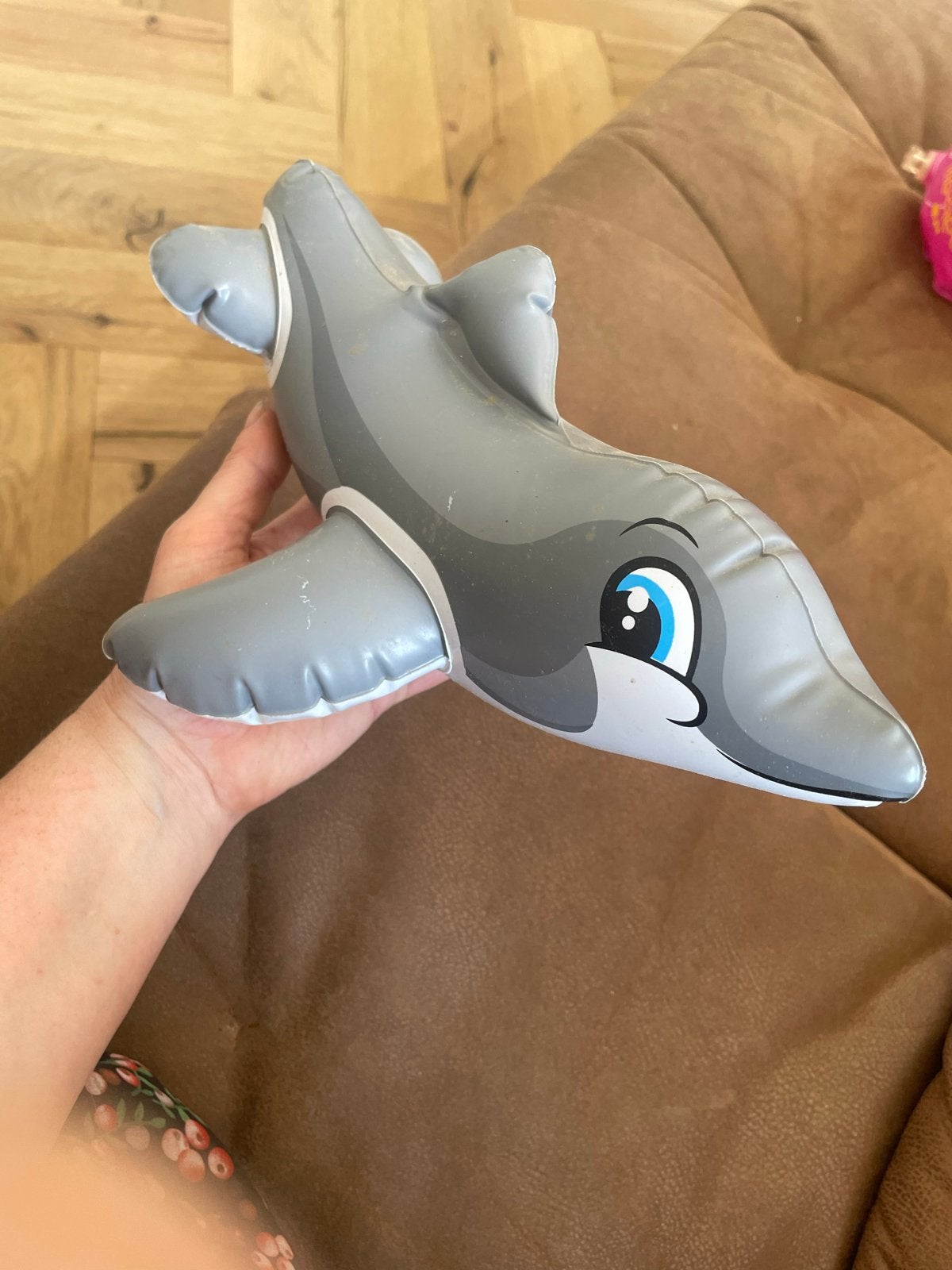 Opblaasbare dolfijn voor waterpret, Ophalen, Gebruikt