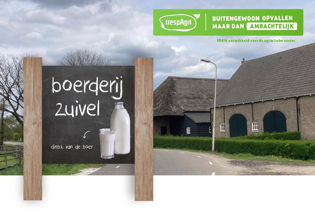 Ambachtelijk reclamebord voor boerderijwinkels, Verzenden, Nieuw, Reclamebord