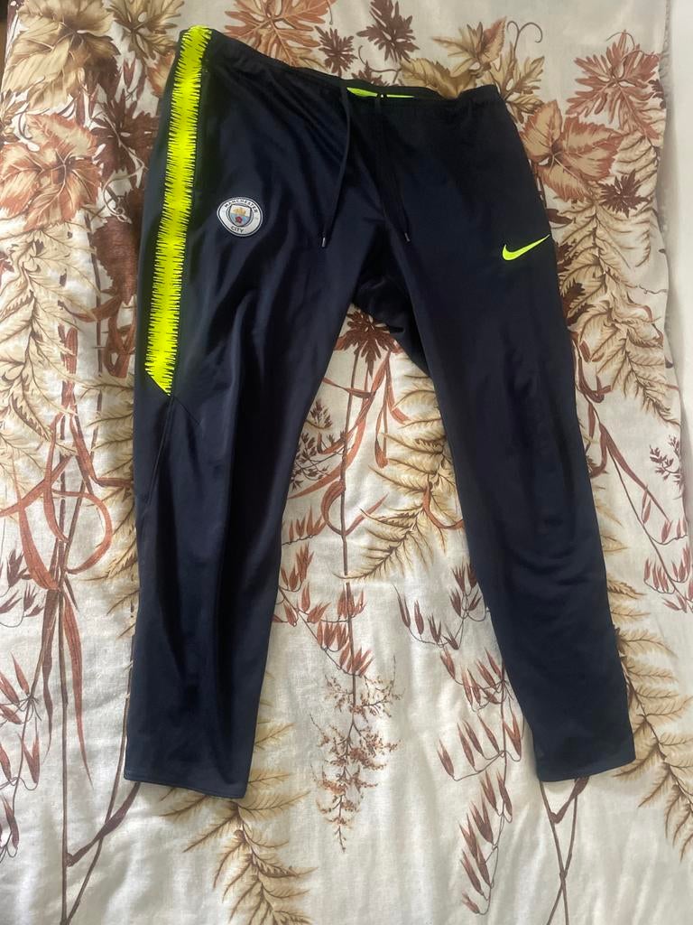 Nike Manchester City trainingsbroek, Kleding | Heren, Sportkleding, Gedragen, Voetbal, Overige maten, Blauw, Ophalen of Verzenden