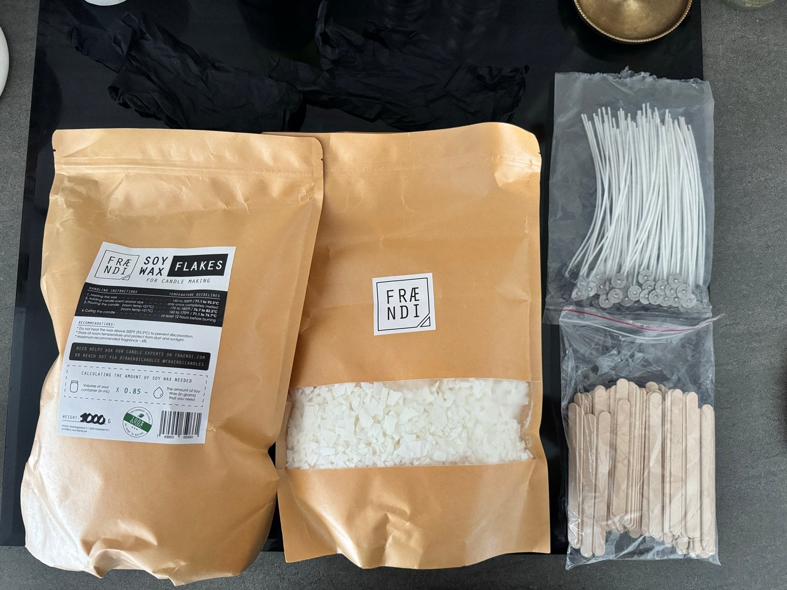 DIY Kaarsen Maakset: Soja Wax Vlokken & Lonten, Ophalen, Overige thema's, Nieuw, Natuurlijk materiaal