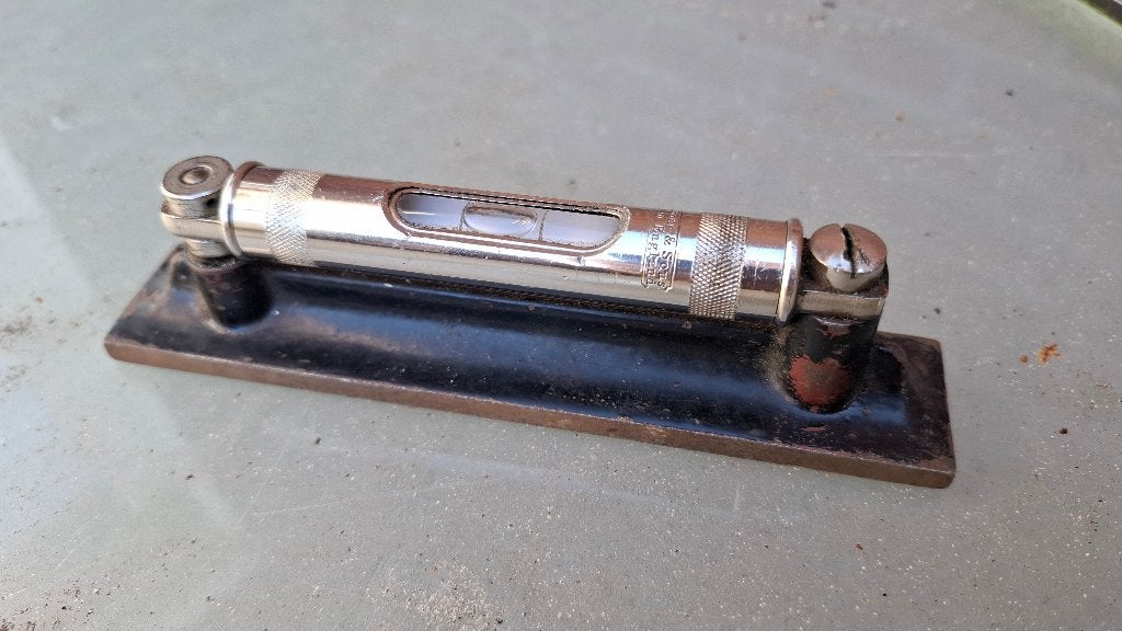 Vintage machine waterpas, Ophalen of Verzenden