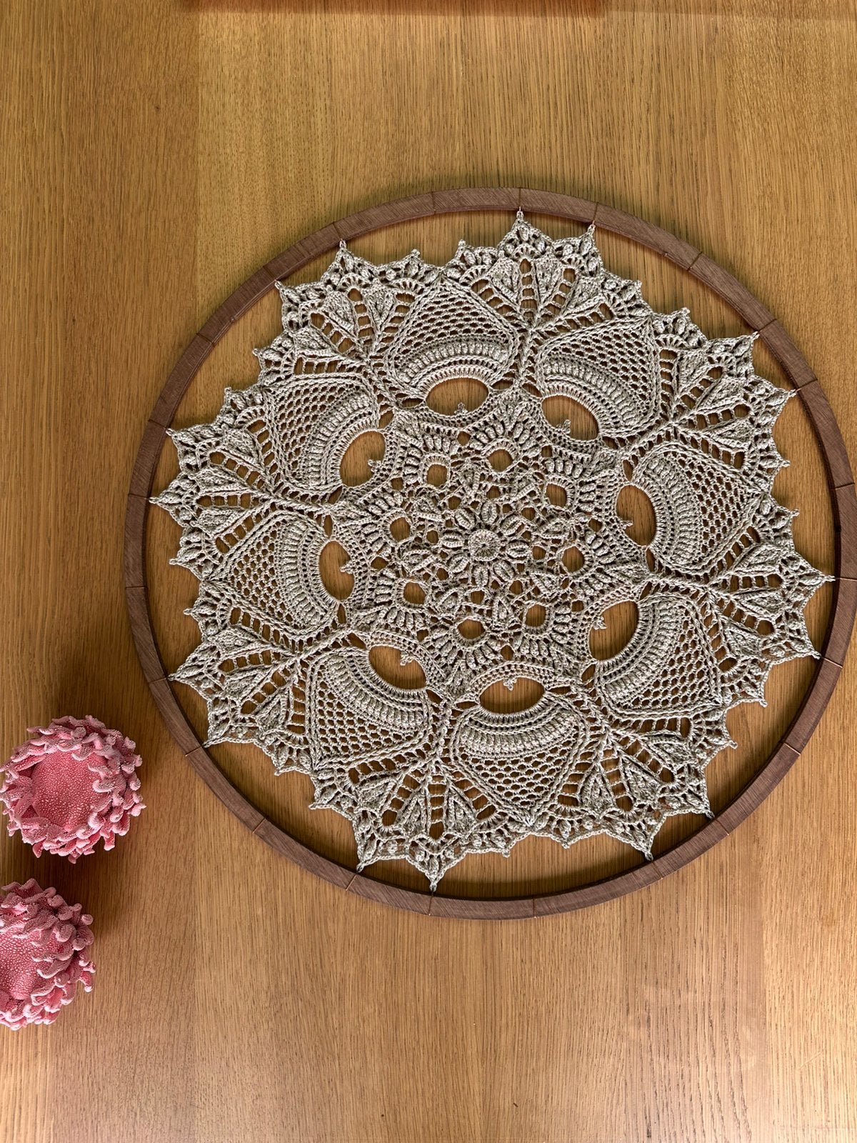 Handgemaakte Mandala | Unieke Wanddecoratie | Boho, Meerkleurig, Nieuw, Ophalen of Verzenden, 60 cm
