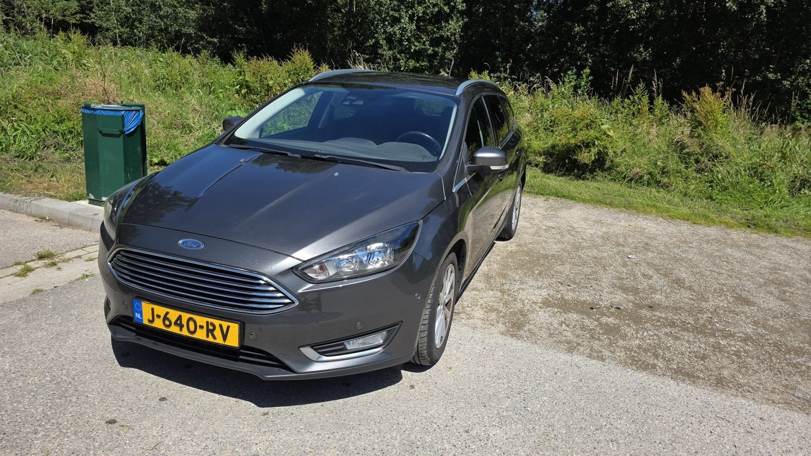 Ford Focus 1.5 Ecoboost 110KW Wagon 2015 Grijs, Auto's, Ford, 1498 cc, Zwart, 4 cilinders, Leder
