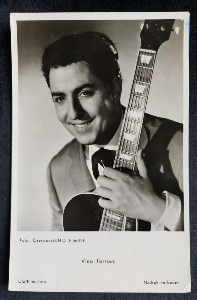 echte foto kaart : vico torriani, Ophalen of Verzenden, Zo goed als nieuw, Foto of Kaart