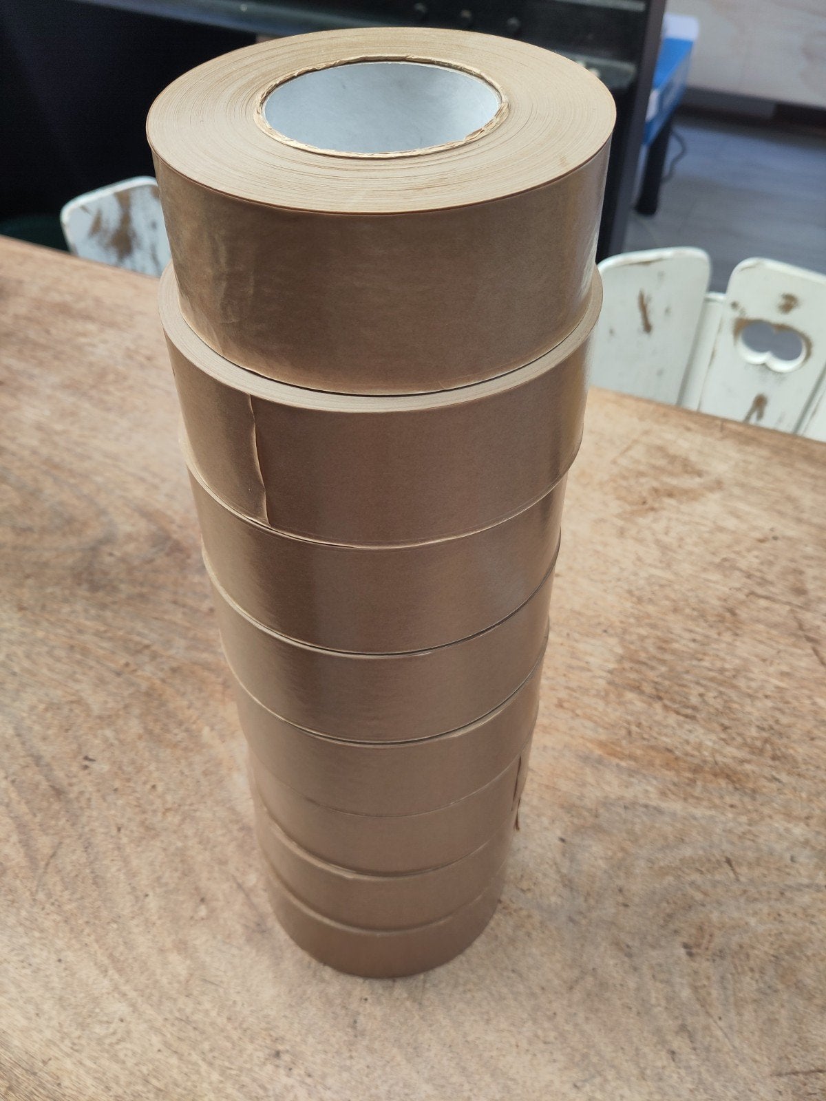 Niet zelfklevende papiertape, Ophalen