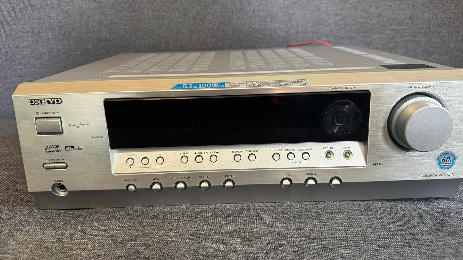 Onkyo receiver en dvd speler en Sony minidiscspeler., Ophalen, Gebruikt