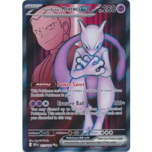 Pokémon Kaart: Team Rocket's Mewtwo EX (280 HP), Ophalen of Verzenden, Zo goed als nieuw, Losse kaart