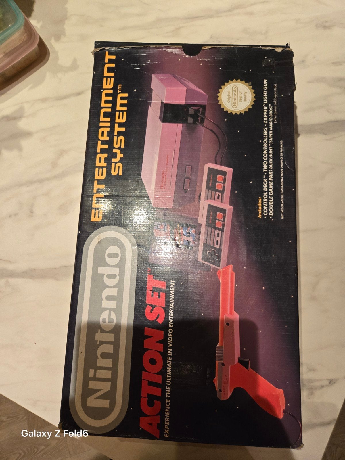 Nintendo NES Action Set - Compleet in doos!, Spelcomputers en Games, Ophalen of Verzenden, Gebruikt, Met 2 controllers, Met games