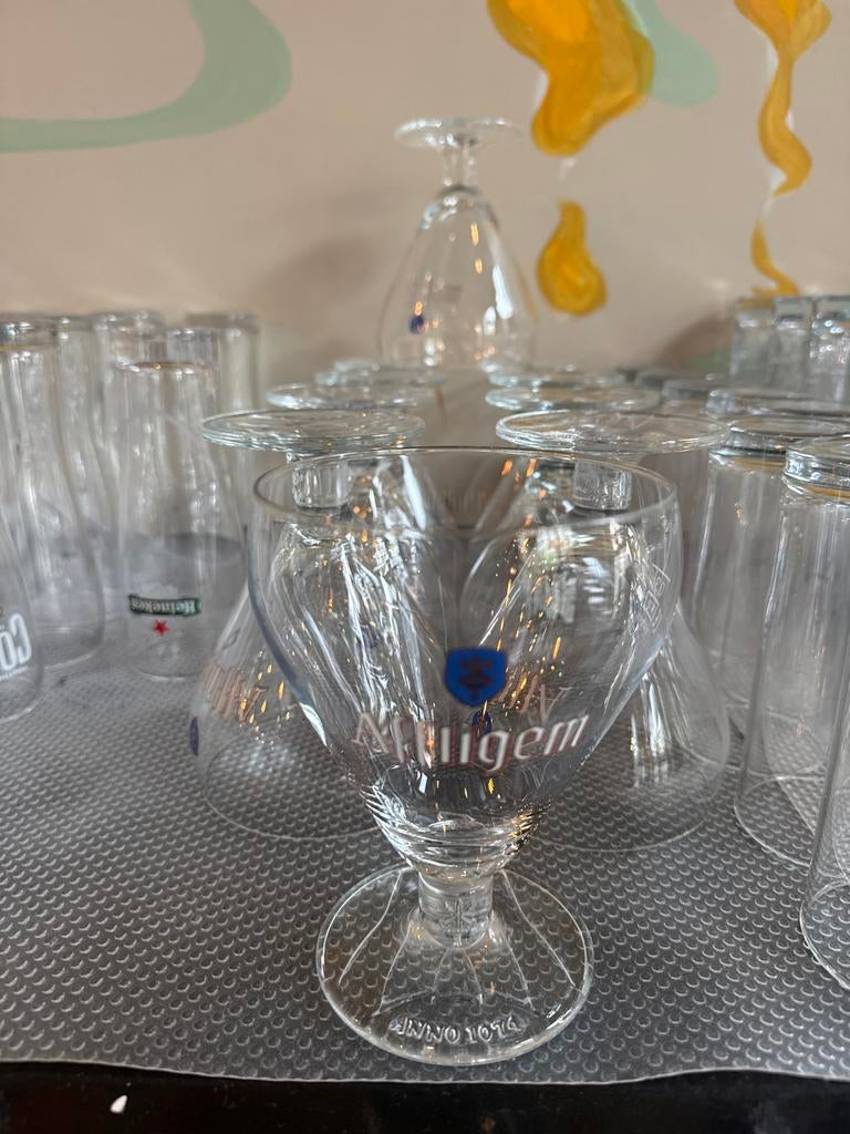 10 Affligem Glazen, Ophalen of Verzenden, Nieuw, Glas, Glas of Glazen