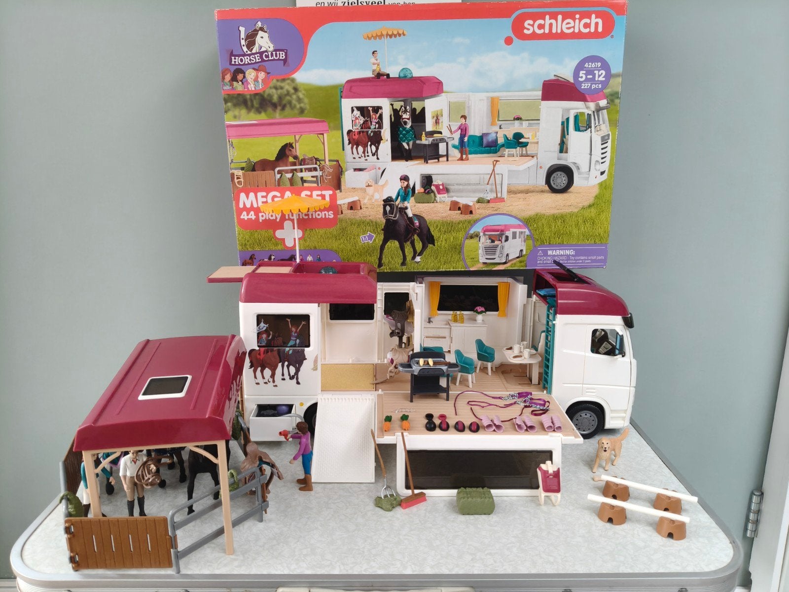 Schleich paardenvrachtwagen 42619 ZGAN, Ophalen of Verzenden, Nieuw, Jongen of Meisje