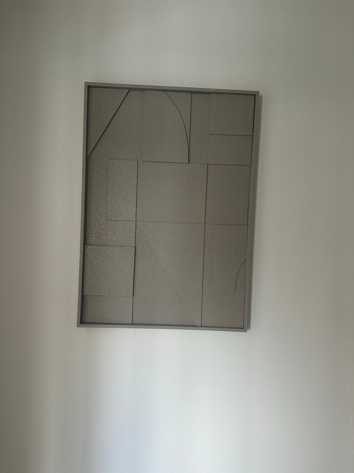 Modern Olijfgroen Kunstwerk - Abstracte Geometrie, Ophalen