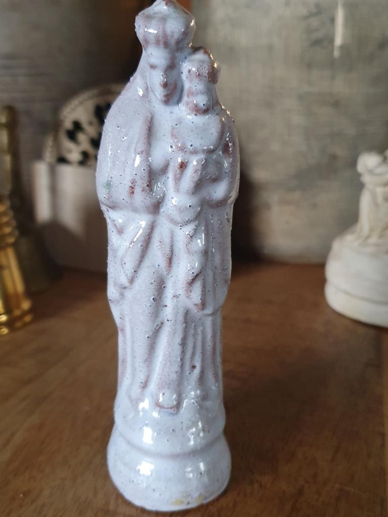 Antiek beeldje van Sint Antonius met kindje Jezus, Ophalen of Verzenden