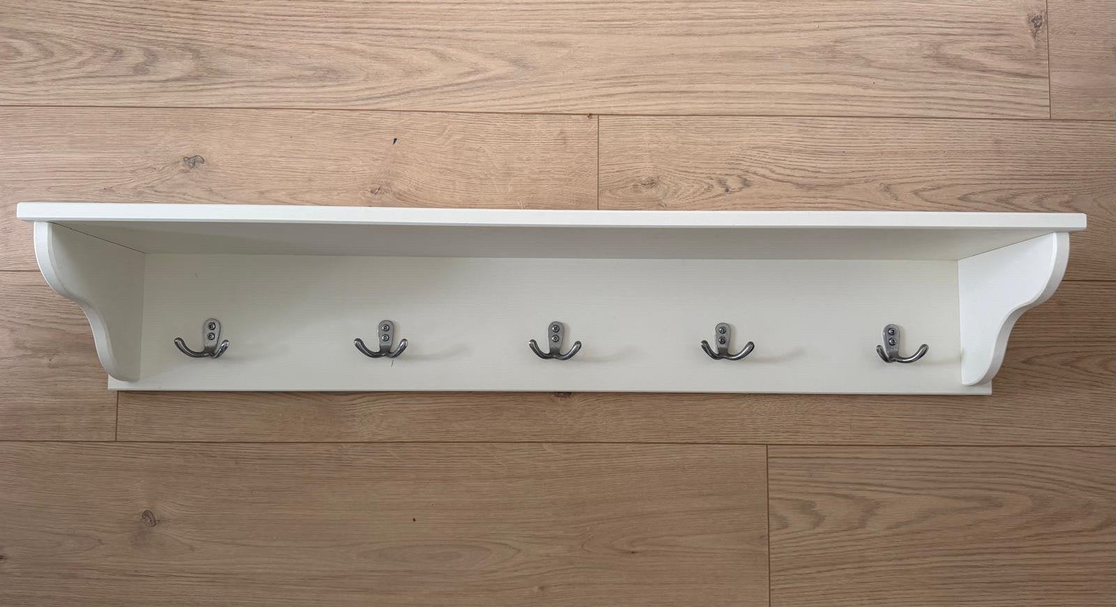 GRATIS AF TE HALEN: Witte wandkapstok / commode-plank, Gebruikt, 100 cm of meer, Minder dan 50 cm, Ophalen