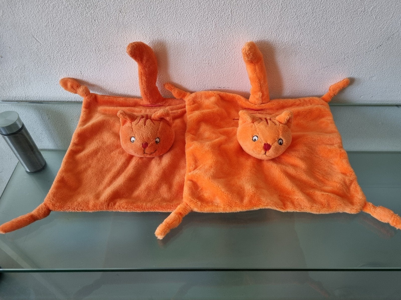 2x,Orig,JetBoeke,DIKKIE DIK KNUFFELDOEKJE/GELUID,25cm,Nieuw!, Kinderen en Baby's, Speelgoed | Knuffels en Pluche, Oranje, Overige merken