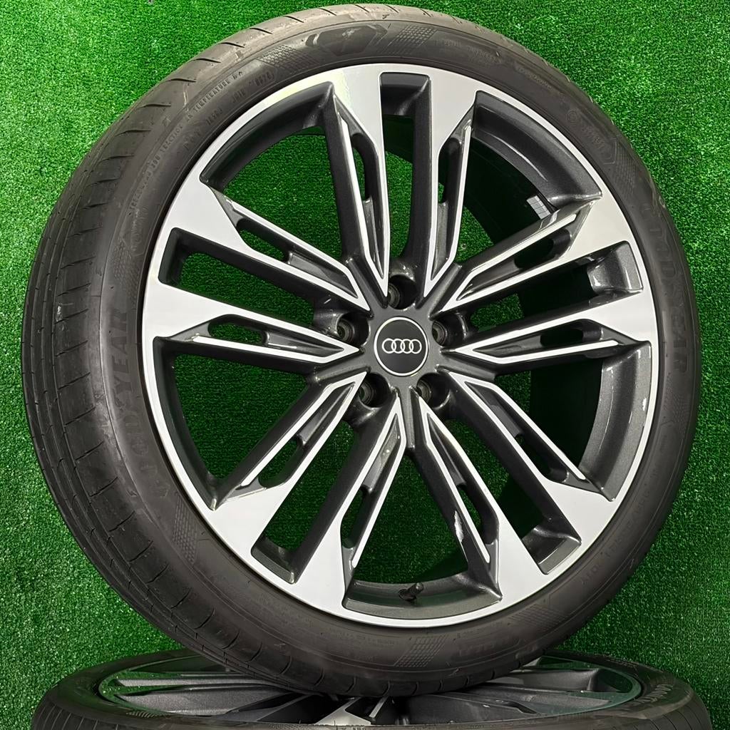 Originele 21 inch Audi velgen met banden A6 S6 C8, Auto-onderdelen, Banden en Velgen, Audi, Gebruikt, 255 mm, Banden en Velgen