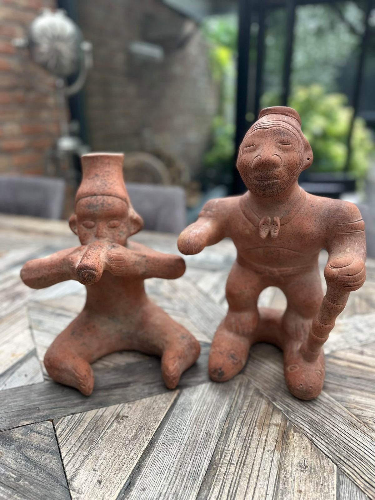 Pre-Columbiaanse stijl keramische beeldjes - Mexico, Ophalen, Steen/keramiek, Handgemaakt, Beeld