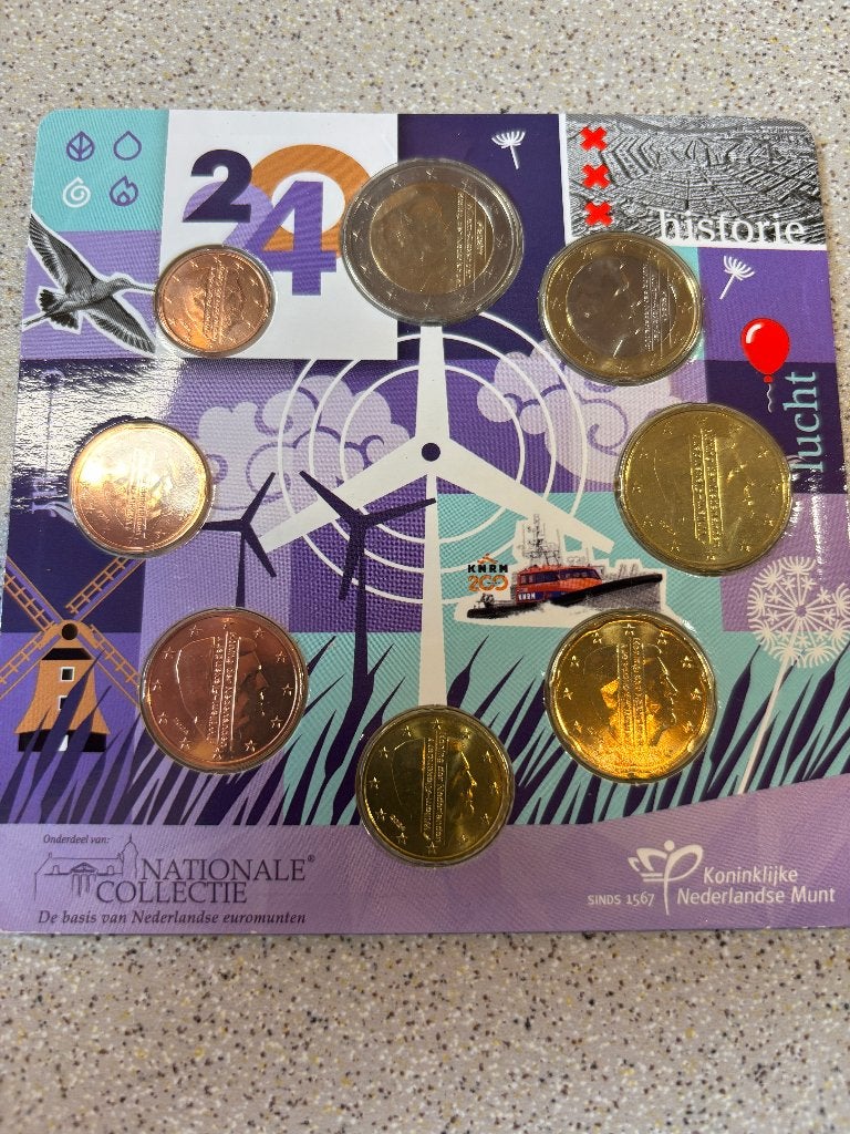 jaarset Lucht 2024 UNC, Postzegels en Munten, Munten | Nederland, Ophalen of Verzenden, Vóór koninkrijk, Euro's, Setje