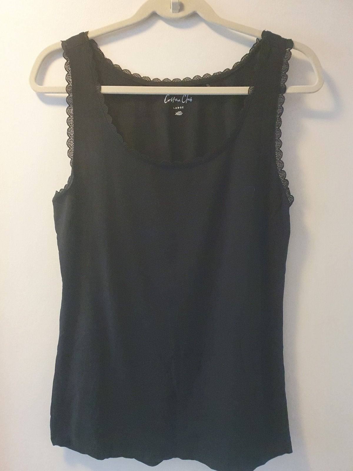 Nieuw! Mooi zwart topje van Cotton club maat L!, Maat 38/40 (M), Verzenden, Zwart, Nieuw