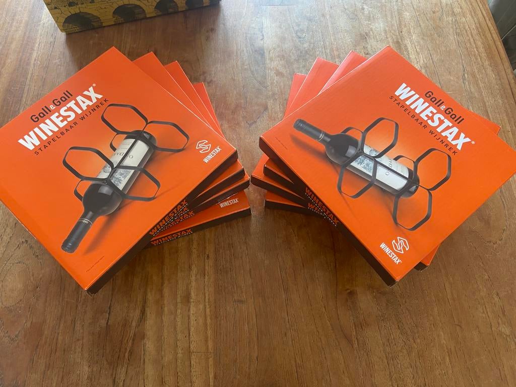 Winestax 8 stuks, nieuw van Gall & Gall, Ophalen of Verzenden, Nieuw, Metaal, Minder dan 5 flessen
