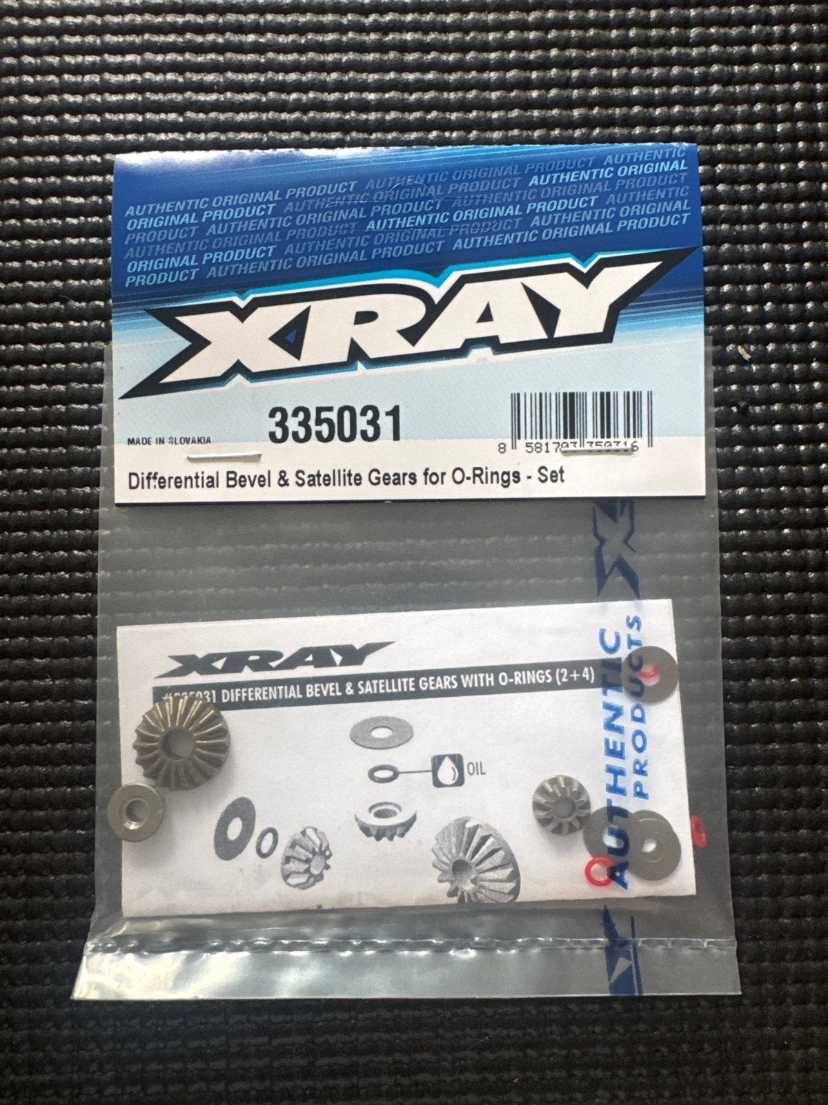 XRAY Bevel & Sattelite Gears for O-Rings Set / 335031, Nieuw, Onderdeel, Overige schalen, Overige typen