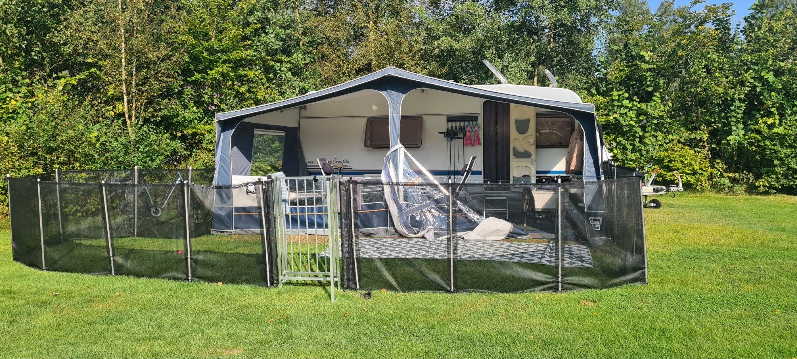 Voortent 2.70 diep. Omloopmaat ongeveer 10 meter., Caravans en Kamperen, Voortenten en Luifels, Ophalen of Verzenden