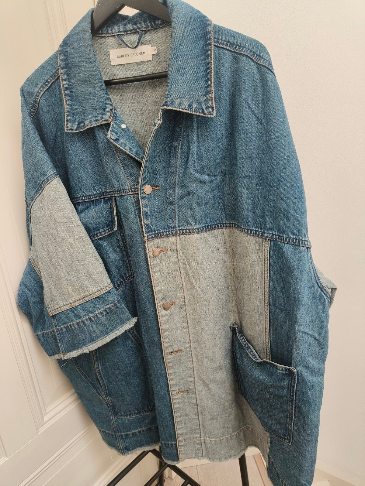 stoere oversized jeansjas van RABENS SOLONER, Maat 38/40 (M), Blauw, Ophalen of Verzenden, Rabens saloner
