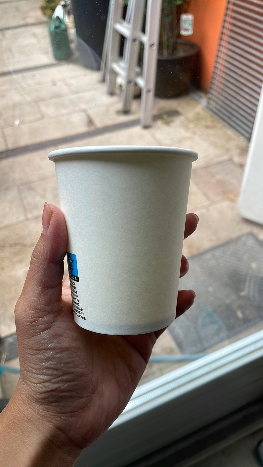 Kartonnen koffiebeker 230cc 8oz wit. 850 stuks., Ophalen of Verzenden, Wit
