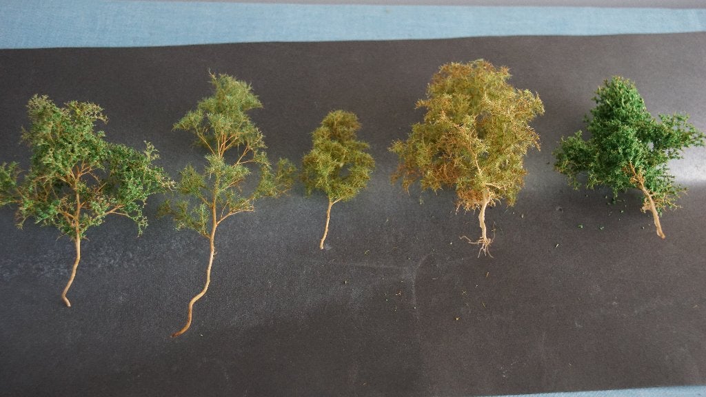 Set van 5 loofbomen HO, Overige merken, Natuur, Gelijkstroom of Wisselstroom, Nieuw