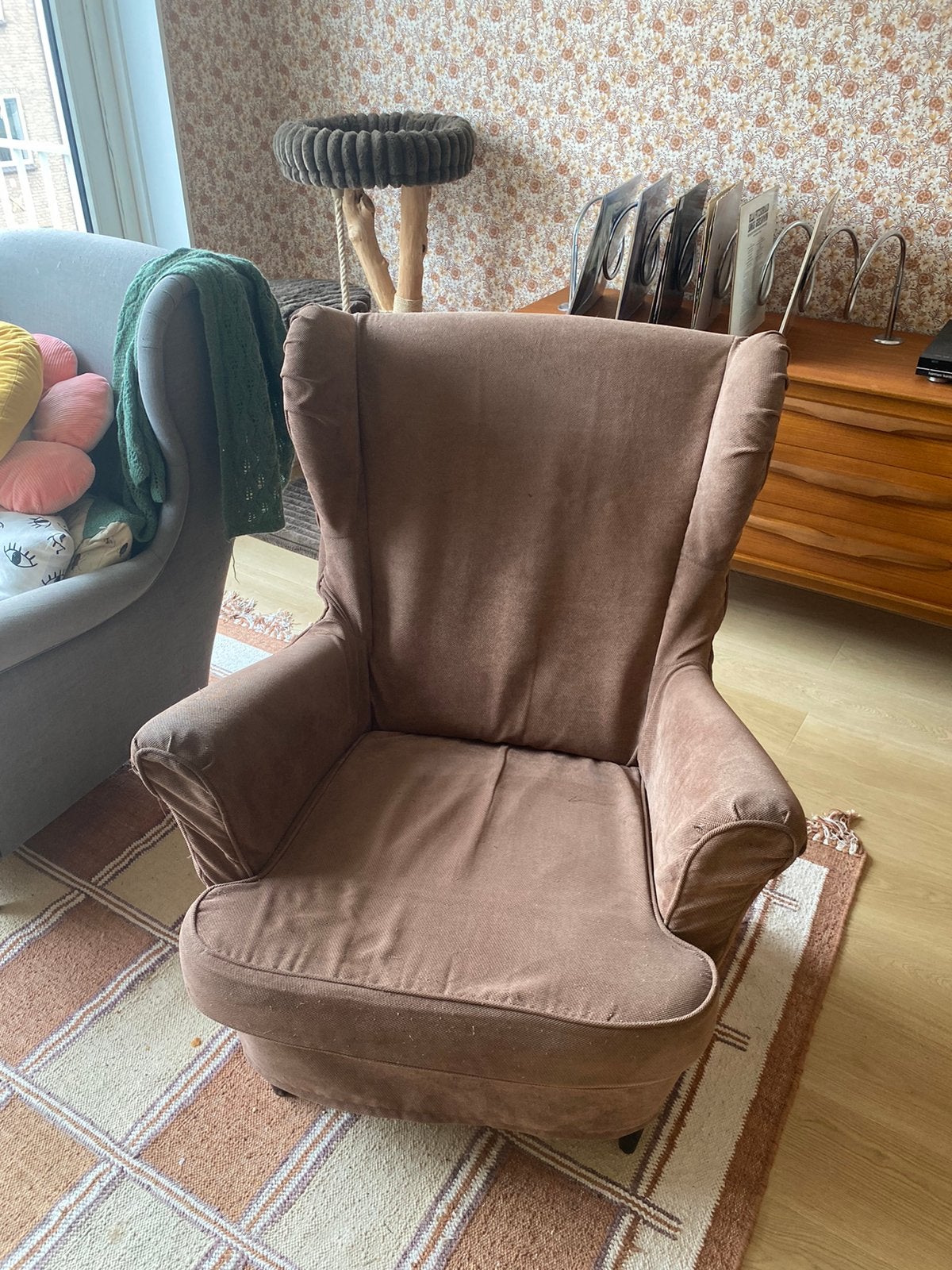 Ikea strandmon stoel met afneembare hoes, Ophalen, Zo goed als nieuw, 75 tot 100 cm, 50 tot 75 cm