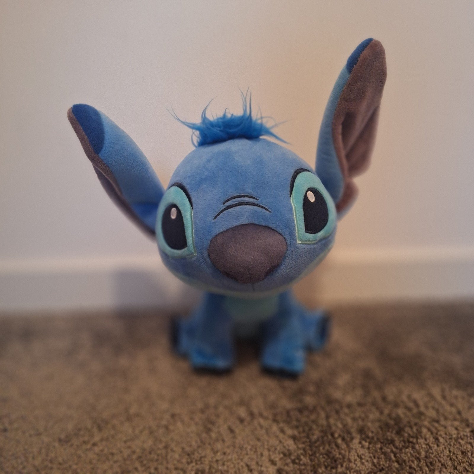 Stitch Knuffel met muziek 30cm, Met geluid, Overige karakters, Overige typen, Blauw