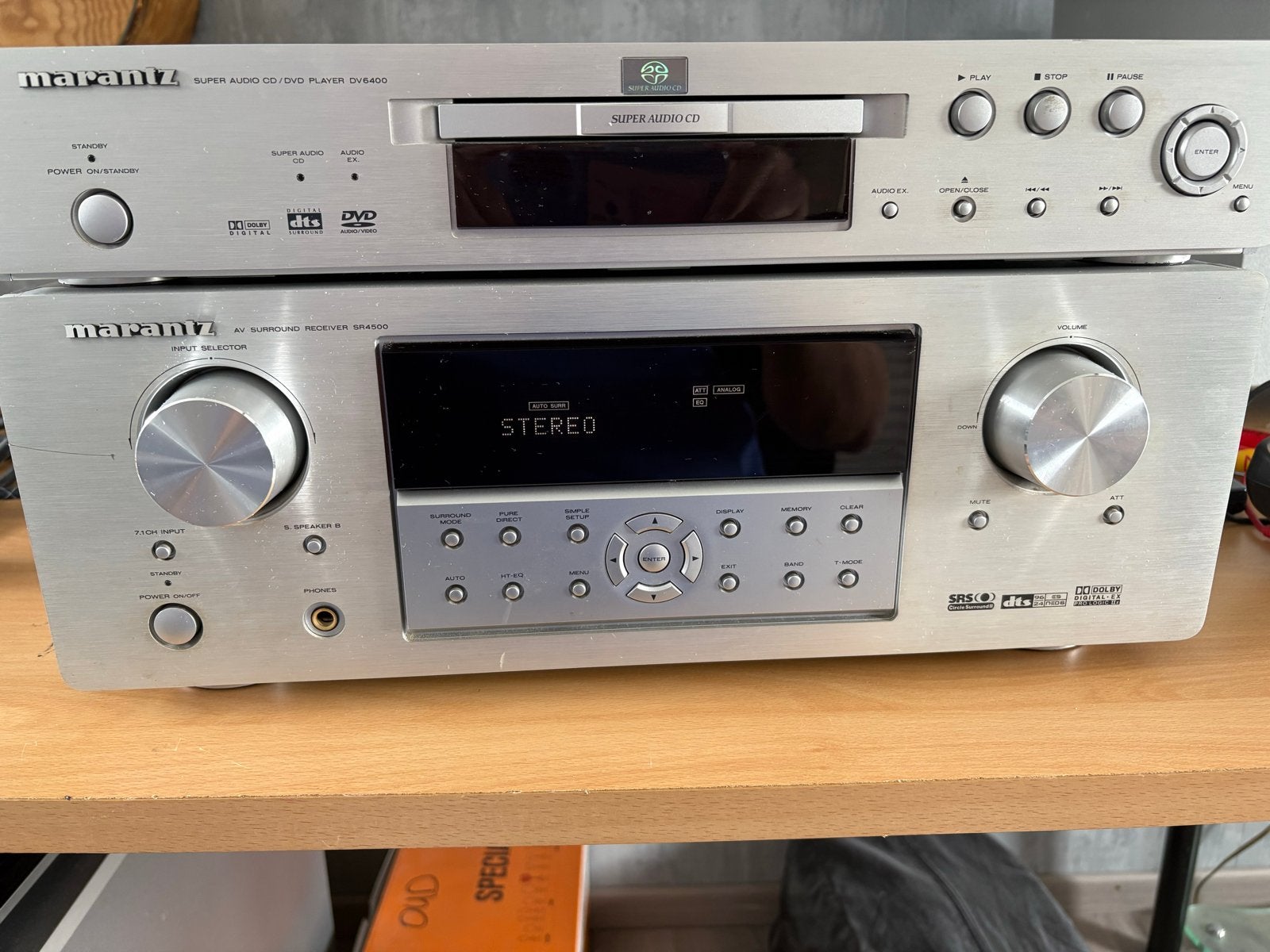 Marantz Home Cinema Set: DV6400, SR4500, Subwoofer, Speakers, Audio, Tv en Foto, Home Cinema-sets, Ophalen, Gebruikt, 7.1-systeem