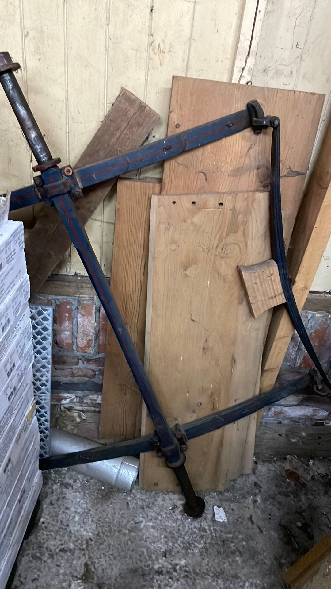 Rijtuig project. Antieke open 2 zitter E ponny/paard, Ophalen
