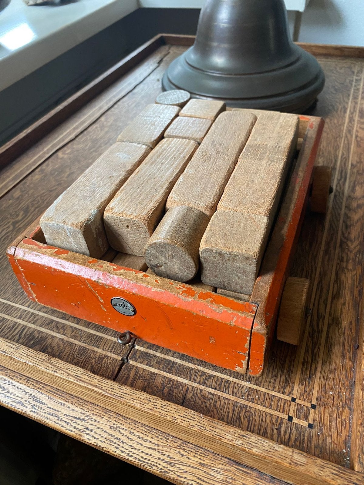 ado aanhangwagen met blokken, Ophalen of Verzenden