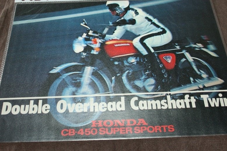 Honda CB450 Super Sport verkoop folder CB450 twin K5 ? 1972?, Motoren, Ophalen of Verzenden, Honda