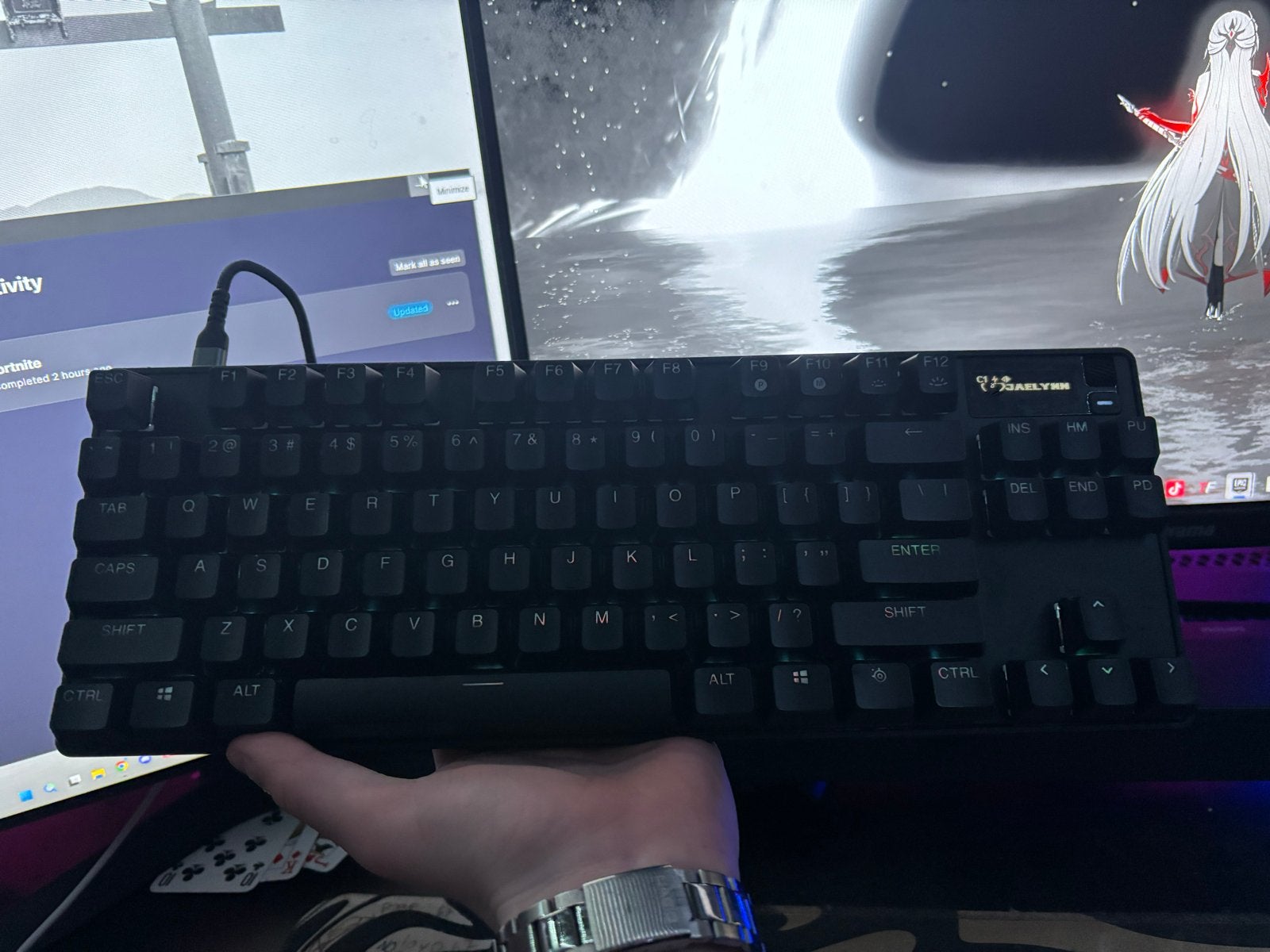 SteelSeries Apex Pro TKL Gaming Toetsenbord met doos, Computers en Software, Toetsenborden, Gebruikt, Gaming toetsenbord, Ophalen of Verzenden