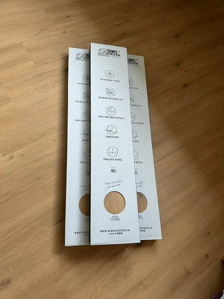 Douwes Dekker Solid XL vloer – 3 pakken – 7,60 m² – nieuw, Ophalen, Overige materialen, 50 tot 150 cm, Nieuw