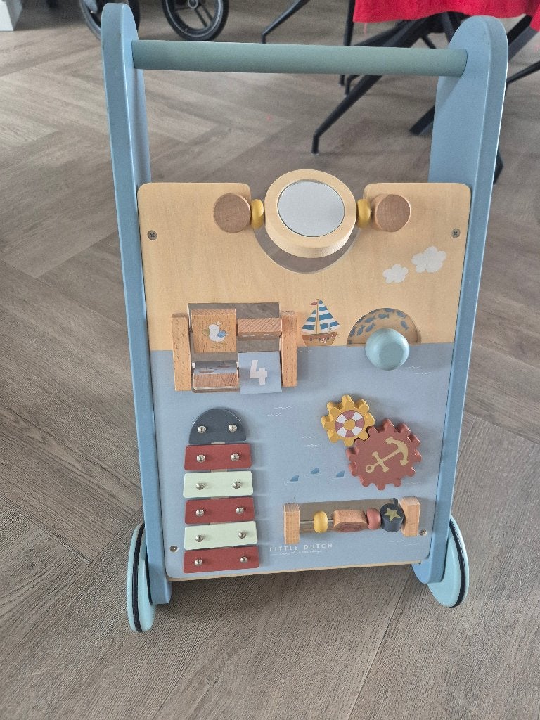 Houten loopwagen Little Dutch, Kinderen en Baby's, Speelgoed | Houten speelgoed, Ophalen, Zo goed als nieuw, Duw- of Trekspeelgoed
