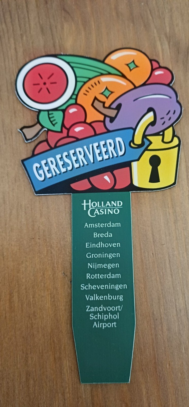 HOLLAND CASINO MEMORABILIA SET, Ophalen