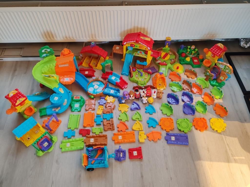Grote VTech Toet Toet Auto's en Zoef Zoef Dieren collectie, Kinderen en Baby's, Speelgoed | Vtech, Ophalen, Gebruikt, 0 tot 6 maanden