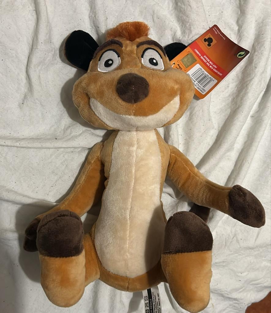 NIEUW Timon Lion King knuffel, Ophalen of Verzenden, Nieuw, Overige typen