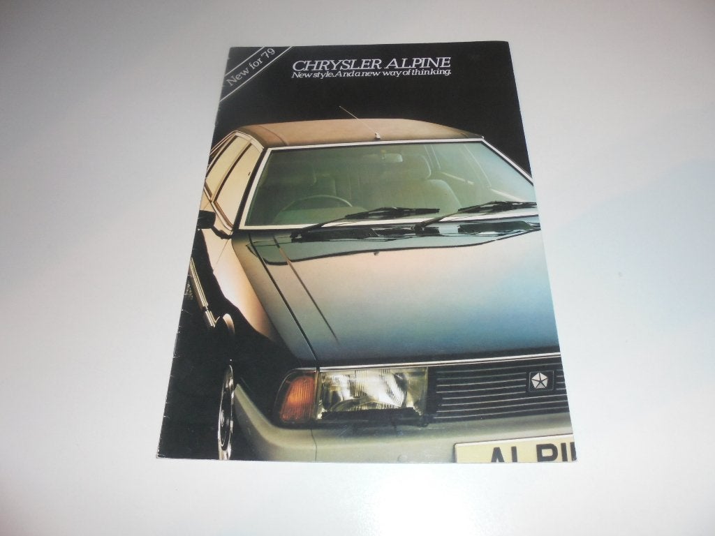 brochure Chrysler Alpine  1979, Ophalen of Verzenden, Zo goed als nieuw, Overige merken