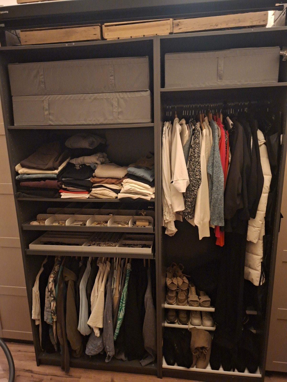IKEA PAX Kledingkasten (2 stuks), Ophalen, Met lade(s), 100 tot 150 cm, 200 cm of meer