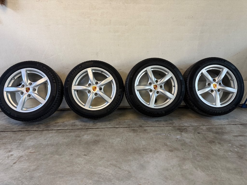 Originele Porsche 987breedset 17inch Boxter Cayman,Nette set, Ophalen, Gebruikt, Banden en Velgen, 17 inch