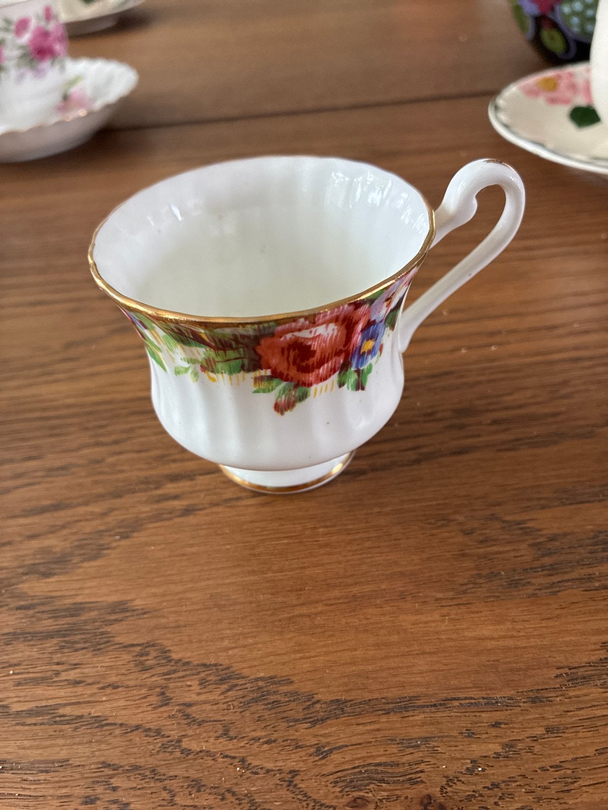Antiek Paragon Fine Bone China Kopje - Bloemenmotief, Ophalen