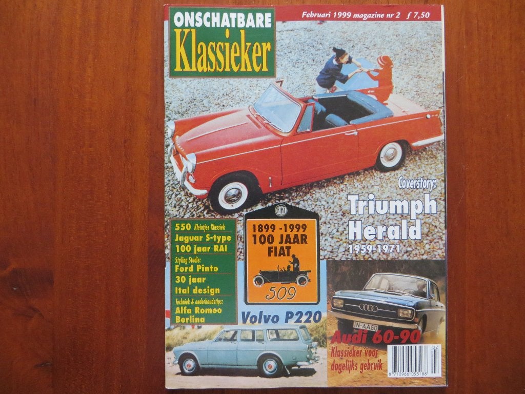 Onschatbare Klassieker 2 1999 Triumph Herald, Jaguar S-Type, Ophalen of Verzenden, Nieuw, Volvo