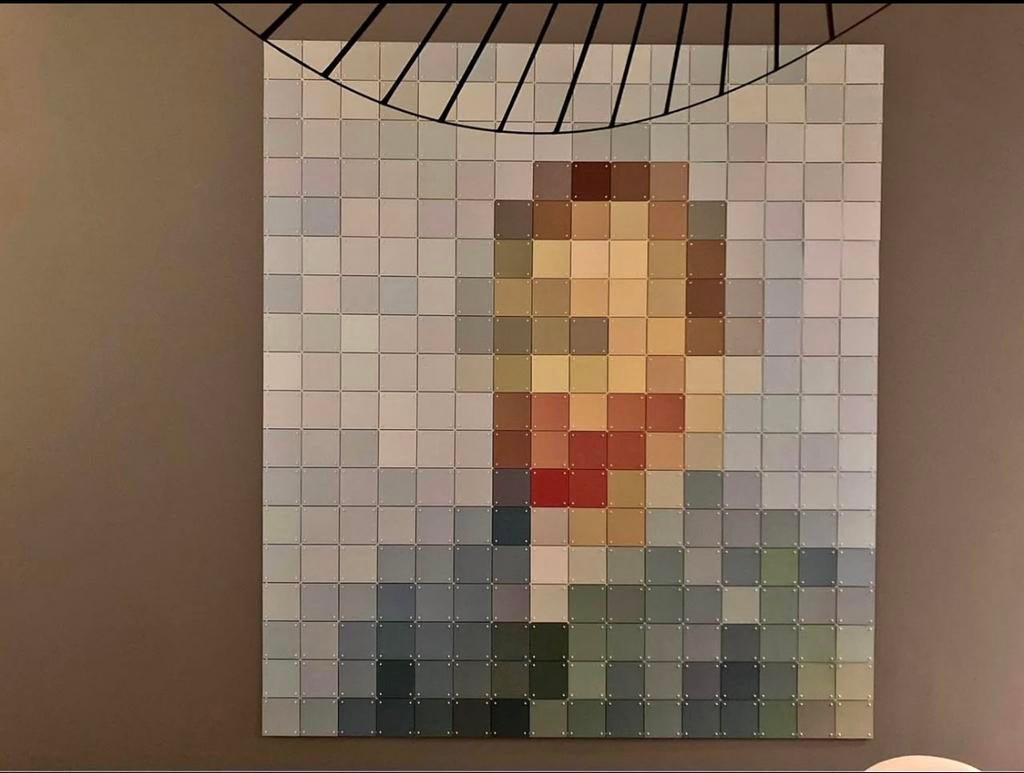 Ixxi pixel zelfportret vincent van gogh 160x180, Overige typen, 125 cm of meer, Ophalen of Verzenden, Zo goed als nieuw